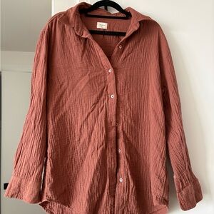 Rust Button-Up Shirt